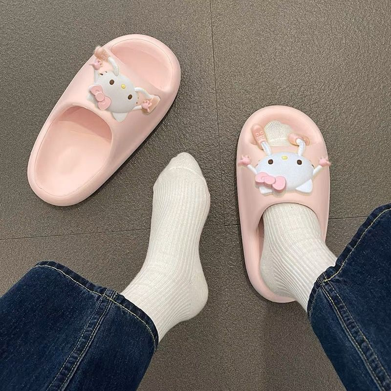 Kitty 貓拖鞋室內居家外穿防滑防臭可愛舒適外穿涼拖鞋女